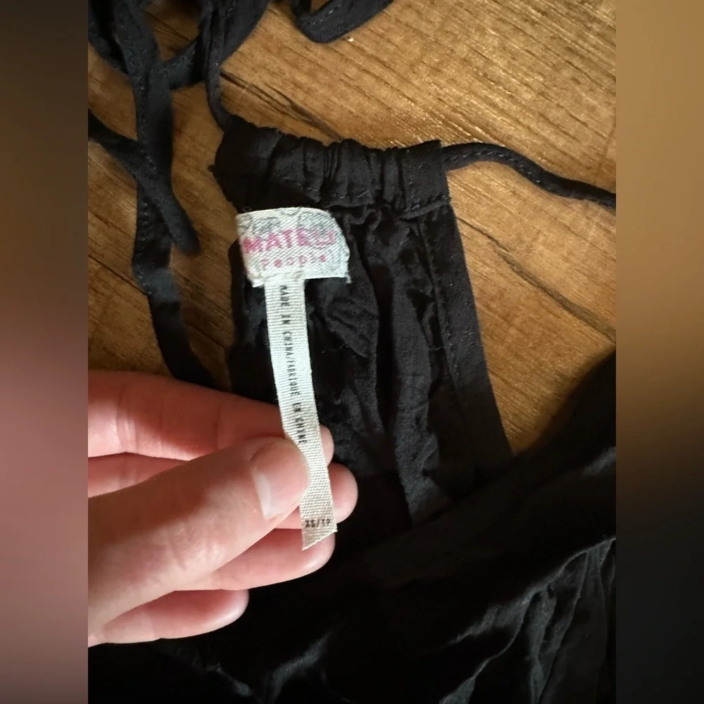 Free people black lace nightie